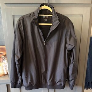 IZOD Men's Black Windbreaker